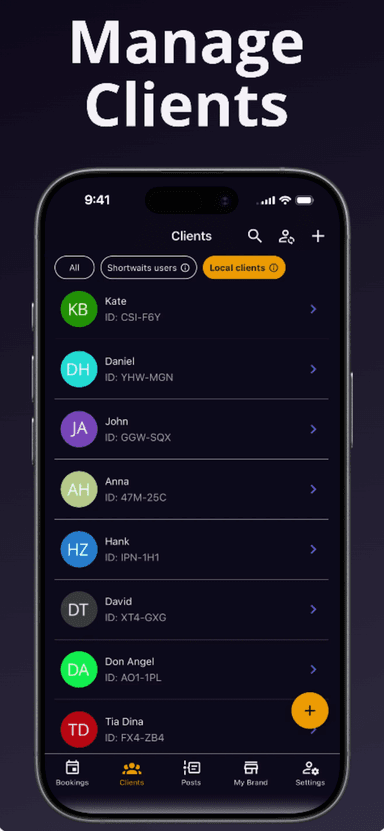 Shortwaits business app