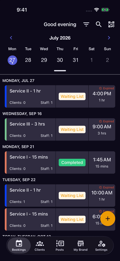 Shortwaits business app